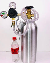 Soda Carbonating Kit with FILLED CO2 Tank