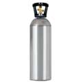 6106 20 pound Al CO2 Cylinder w/handle-Empty - 6106
