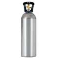 6106 20 pound Al CO2 Cylinder w/handle-Empty - 6106