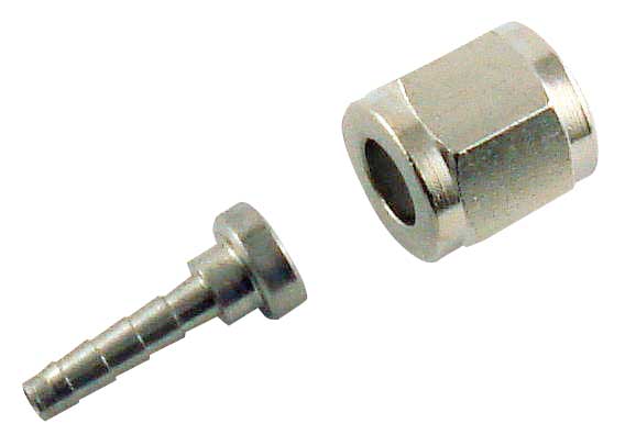 SS 1/4 FFL to 1/4 I.D. Hose Swivel Nut Assembly - 9920