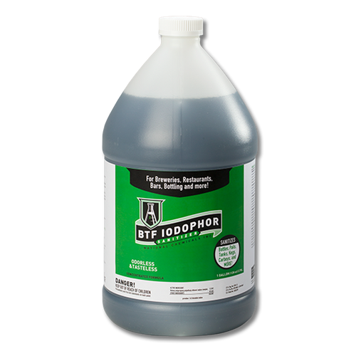 FOUR One Gallon jugs of B-T-F Iodophor Sanitizer - 5018