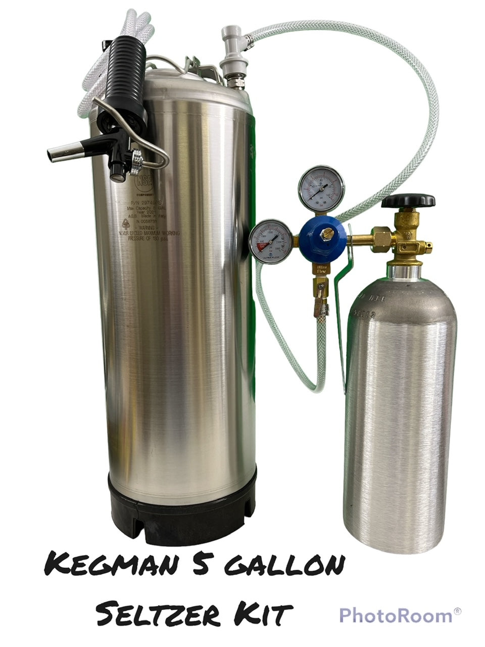 Soda Seltzer Carbonating Kit - 5 GALLON Portable