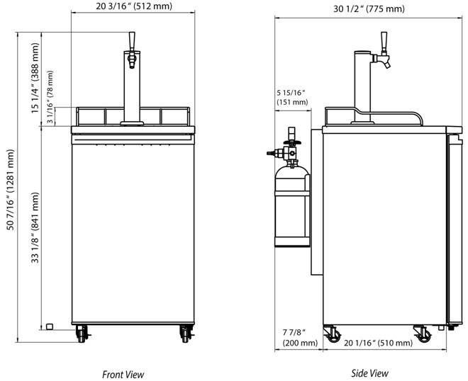 KC-1000 Single Beer Kegerator