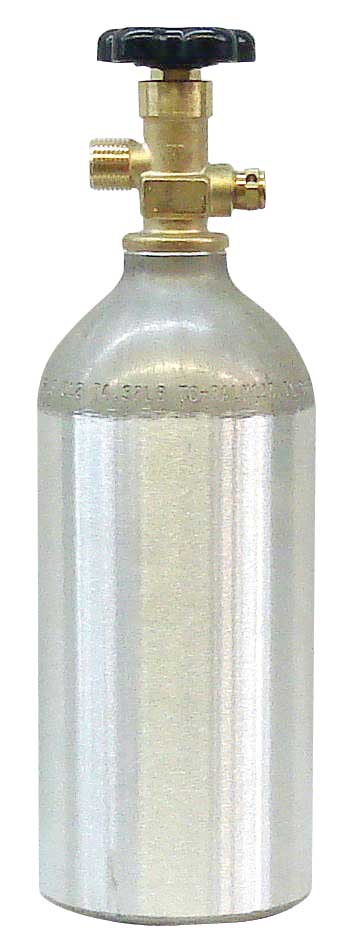 6101 2.5 pound Al CO2 Cylinder, Empty - 6101