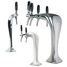 3324 Frosted Ice Cobra - Ice Frosted Tower - Glycol Cooled - 3 Faucet - 3323