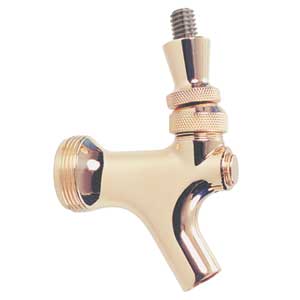 4010 Free Flow Brass Faucet w/SS Lever - 4010