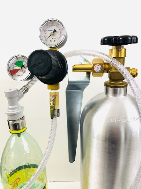 Soda Carbonating Kit with CO2 Tank - The Spartan