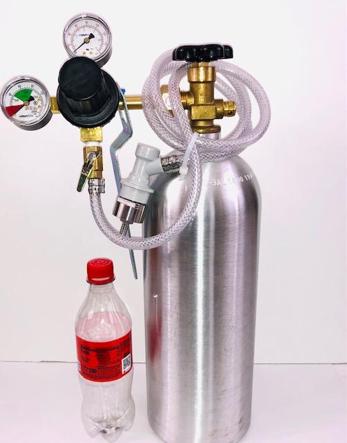Soda Carbonating Kit with CO2 Tank - The Spartan