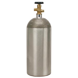6103 10 pound Al CO2 Cylinder - Empty - 6103
