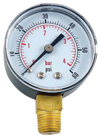 6283 Gauge, 0-100 psi Pressure R.H.Thread - 6283