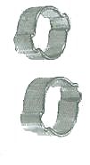100 Double Ear O-Clamps for 1/2 Ultra Flex - 7335