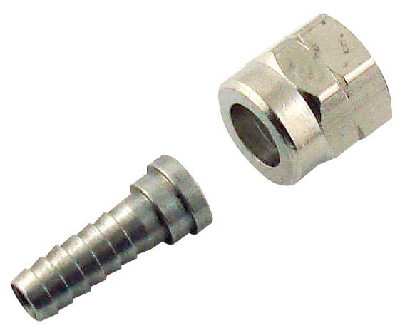 SS 3/8 FFL to 1/4 tube Swivel Nut Assembly - 9924