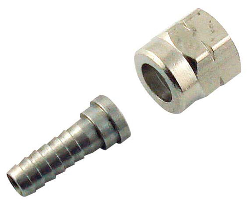 SS 1/4FFL x 5/16 tube I.D. Hose Swivel Nut Assembly - 9902